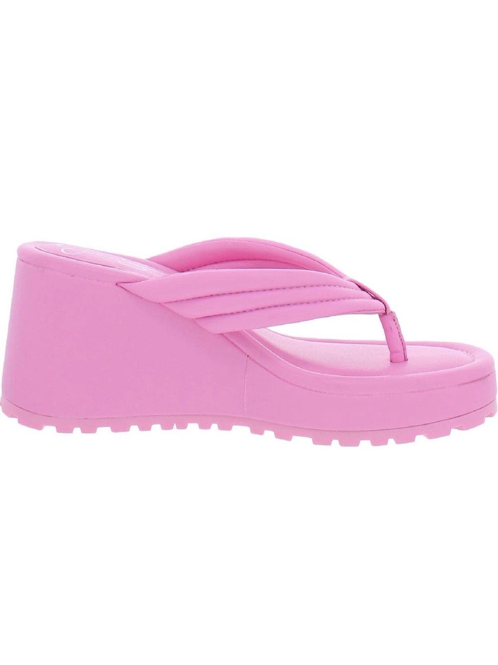 NIB Jessica Simpson Pink Wedge Flip Flop Sandal